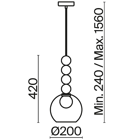 Подвесной светильник Freya Focus FR5220PL-01CH3 - фото
