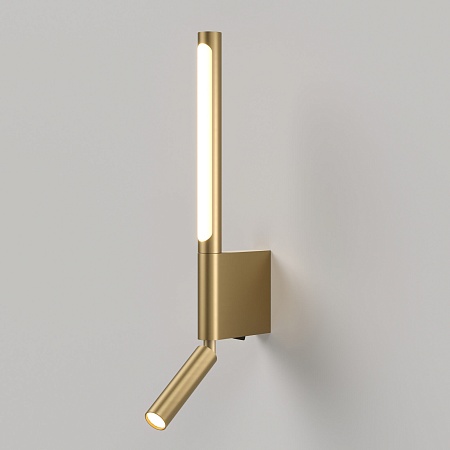 Настенный светодиодный светильник Sarca LED 40111/LED латунь Elektrostandard - фото