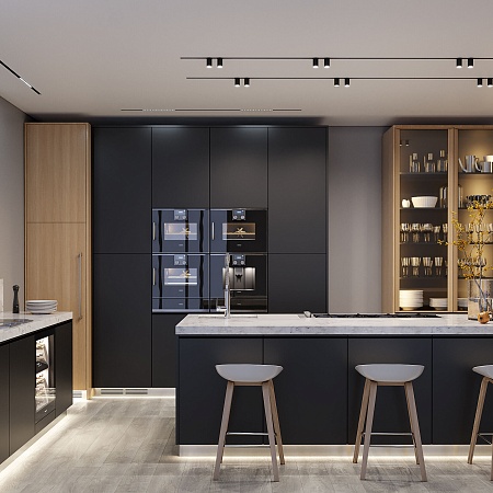 Трековый светильник Slim Magnetic R06 10W 4200K Ringe черный/серебро 85506/01 Elektrostandard - фото