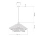 Светильник подвесной белый/белый E27 1*40W SLE6023-503-01 - фото
