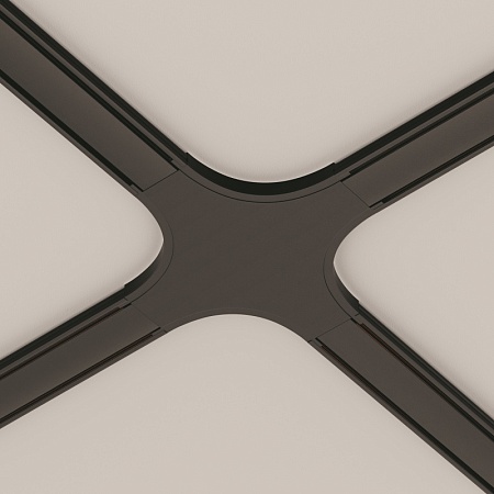 Коннектор питания X-образный Radity черный - фото