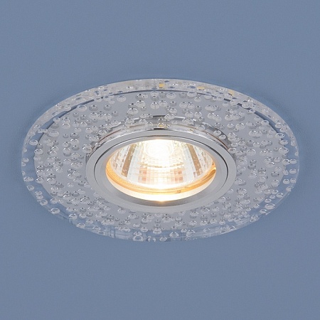 Точечный светильник с LED подсветкой 2199 MR16 CL зеркальный/прозрачный - фото