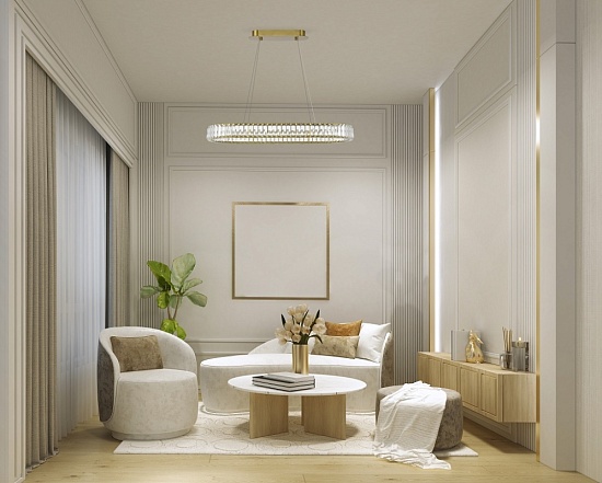 Светильник подвесной ST-Luce Латунь/Прозрачный LED 1*60W 4000K SL1622.323.01 - фото