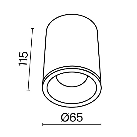 Потолочный светильник Technical C029CL-01-S-B - фото