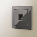 Рамка на 1 пост (серо-коричневый, basic) W0012007 - фото