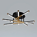 Потолочная люстра Arte Lamp FERNANDO A2199PL-5BK - фото