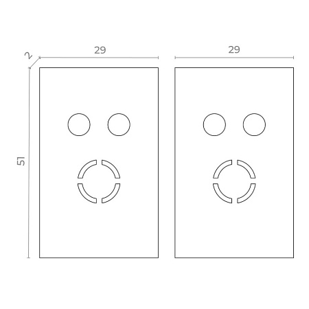 Торцевая заглушка SKYFLAT (2 шт) ST-Luce Черный ST068.409.13 - фото