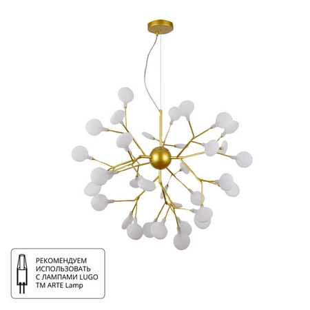 Подвесная люстра Arte Lamp CANDY A7274SP-36GO - фото