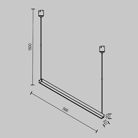 Трековый светильник Technical BASIS TR170-1-26W3K-B - фото