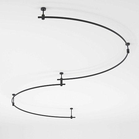 Esthetic Magnetic Шинопровод Round черный Ø1800 85218/00 Elektrostandard - фото