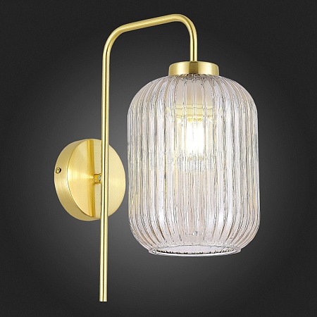 Бра ST-Luce Латунь/Коньячный E27 1*60W SL1154.331.01 - фото