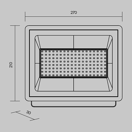 Прожектор Outdoor FL001-L100B6K - фото