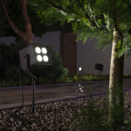 Уличный светодиодный светильник VISOR чёрный 35142/S Elektrostandard - фото