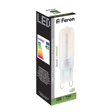 Лампа светодиодная Feron LB-431 G9 7W 230V 4000K - фото