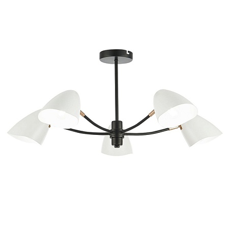 Светильник потолочный Черный, Золотой/Белый E14 5*40W SLE103602-05 - фото