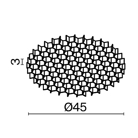 Комплектующие для светильника Technical HoneyComb-D45 - фото