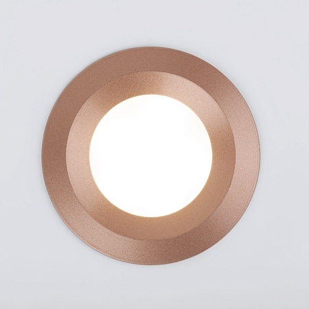 Встраиваемый точечный светильник 110 MR16 золотой Elektrostandard - фото