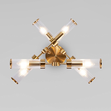 Потолочный светильник Eurosvet 60166/6 латунь - фото