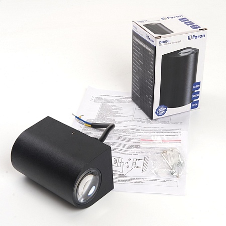 Светильник уличный светодиодный Feron DH053, 2*5W, 800Lm, 3000K, черный - фото
