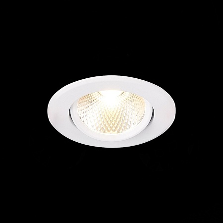 Св-к встр. Белый LED 1*8W 4000K 640Lm Ra80 36° IP20 D86xH50 220-240V ST211.548.08.36 - фото