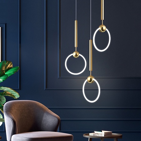 Подвесной Светильник Ring L D30 Серебро Imperiumloft 178413-26 - фото