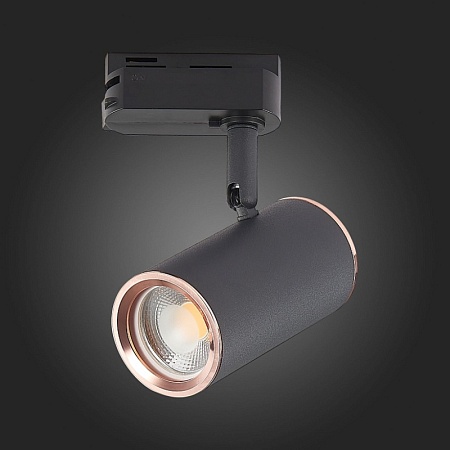 Св-к трек. Черный GU10 1*50W L104xW54xH111 220V Без ламп ST301.426.01 - фото