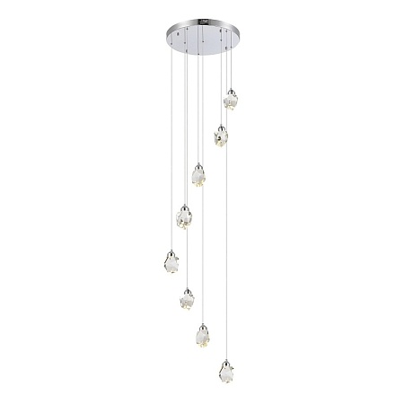Светильник подвесной ST-Luce Хром/Прозрачный LED 8*3W 3000K SL6114.103.08 - фото