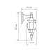 Уличный настенный светильник GL 1001D черный IP33 GL 1001D черный - фото
