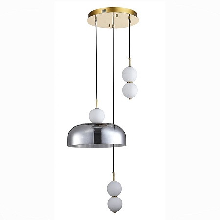 Светильник подвесной ST-Luce Золотистый/Молочно-Белый,Прозрачно-Дымчатый LED 1*21W SL6112.203.21 - фото