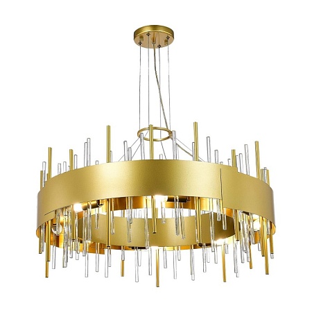 Люстра подвесная ST-Luce Матовое золото/Матовое золото,Прозрачный E14 16*40W SL1633.203.16 - фото