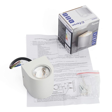 Светильник уличный светодиодный Feron DH052, 6W, 400Lm, 4000K, белый - фото