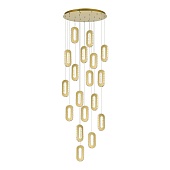 Светильник подвесной ST-Luce Золотистый/Золотистый, Прозрачный LED 18*9W 3000K SL6506.203.18