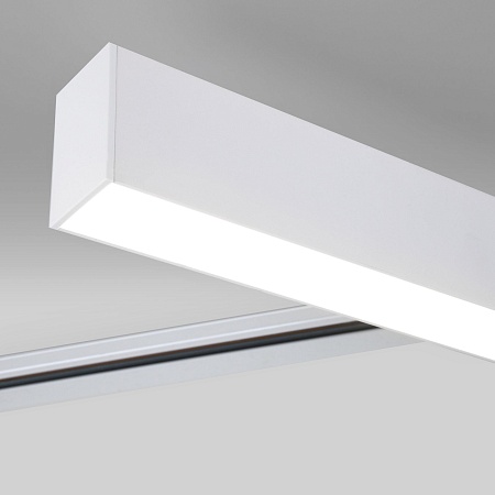 Трековый светодиодный светильник для однофазного шинопровода X-Line 20W 4200K белый матовый X-Line белый матовый 20W 4200K (LTB54) однофазный Elektrostandard - фото