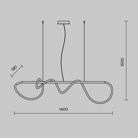 Подвесной светильник Maytoni Tau MOD166PL-L30G3K - фото