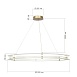 Светильник подвесной ST-Luce золотистый/Прозрачный LED 1*70W 4000K SL6245.213.01 - фото