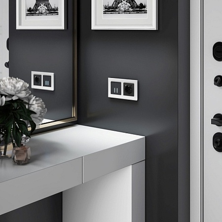 Умный сенсорный выключатель двухклавишный W4520608 - фото