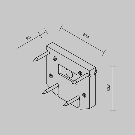 Трековая система Technical подвесная магнитная чёрная 200 TS-D-200-TR041-4-12W3K-M-DS-B