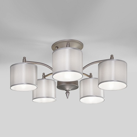Потолочный светильник Eurosvet 60080/5 сатин-никель - фото