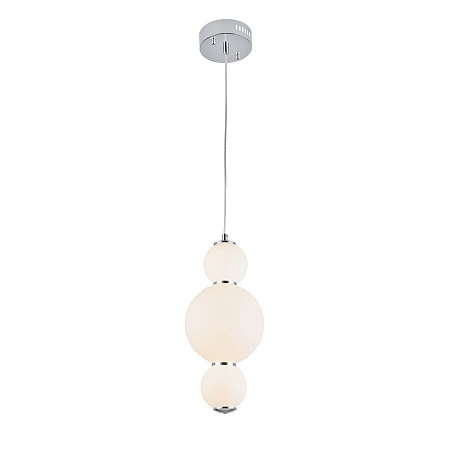 Светильник подвесной ST-Luce Хром/Белый LED 1*12W 3000K SL1583.113.01 - фото