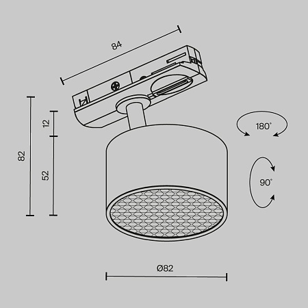 Трековый светильник Technical TR225-1-GX53-B - фото