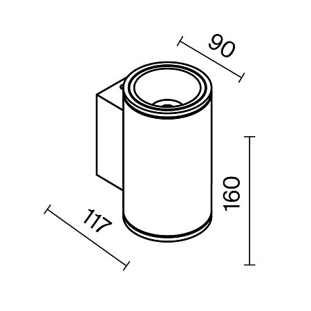 Настенный светильник (бра) Outdoor Shim O303WL-L10W3K - фото