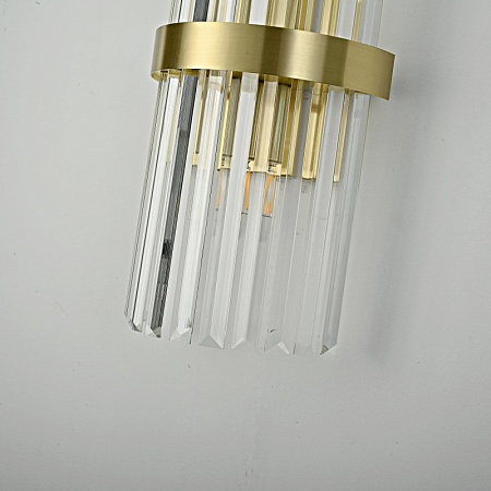 Бра Odeon Clear Glass Gold Metal Wall Lamp Imperiumloft 147727-22 - фото