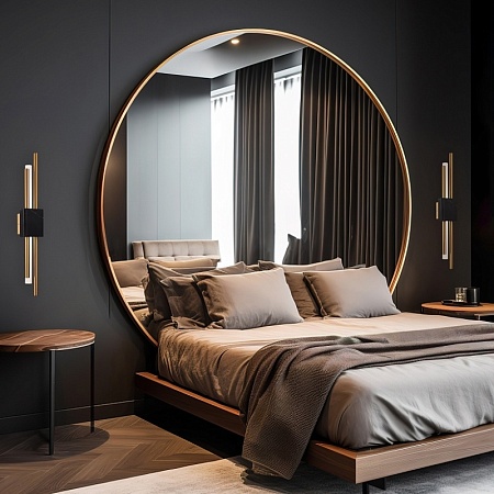 Бра ST-Luce Латунь/Латунь, Черный LED 2*3W 3000K SL6116.341.02 - фото