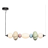 Светильник подвесной ST-Luce черный/зеленый, розовый, желтый, синий, опаловый LED 1*24 SL6134.443.01