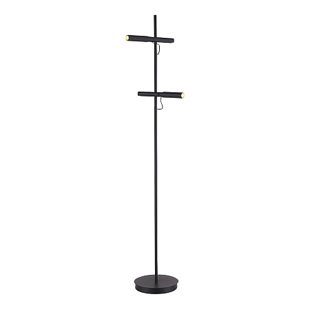 Светильник напольный ST-Luce Черный/Черный, Золотистый LED 2*3W 3000K SL6210.405.02 - фото
