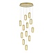Светильник подвесной ST-Luce Золотистый/Золотистый, Прозрачный LED 12*9W 3000K SL6506.203.12 - фото