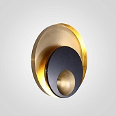 Бра Джаггер Black Wall Lamp Round Gold Imperiumloft 149472-22