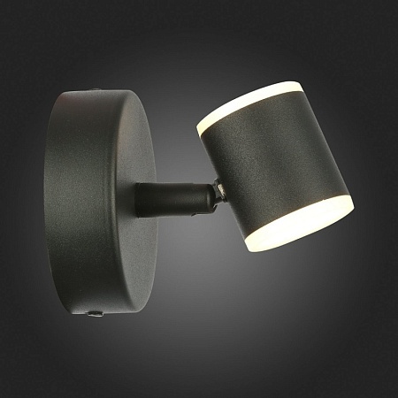 Светильник настенный ST-Luce Черный/Белый LED 1*6W 3000K SL1597.401.01 - фото