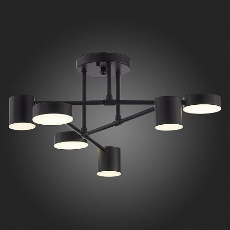 Светильник потолочный Черный/Черный LED 6*7W 4000K SLE201042-06 - фото