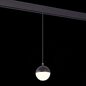 Магнитный трековый светильник подвесной Черный LED 1*7W 3000K 520Lm Ra&gt;80 120° IP20 D90 ST358.433.07